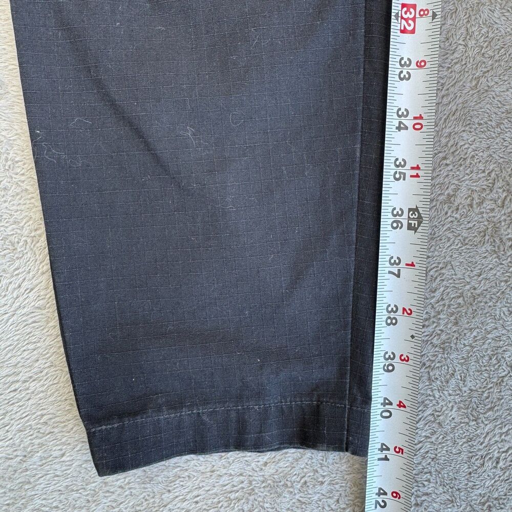Carhartt WIP Aviation Regular Cargo Pants Men 30x32 Black Cotton Ripstop Utility - Picture 2 of 10